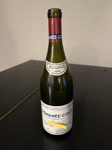 Romanee conti 1989 drc - 1989, empty
