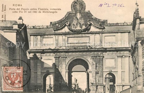 Roma rom porta del - porta, popolo