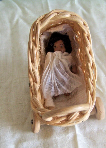 Carrozzina anni wicker con - wicker,