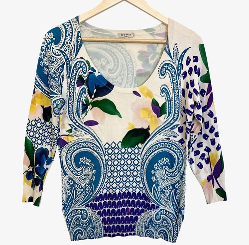 Maglione etro milano floreale - maglione,