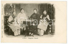 1900 ca COSTUMI CINA Ragazze cinesi - Cartolina ed. Gino Vivante FP NV