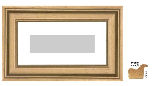 Cornice legno naturale con - legno,