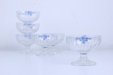 Coppe gelato set 6 ciotole vetro vintage Gran Mantecato Sammontana bar anni 90 