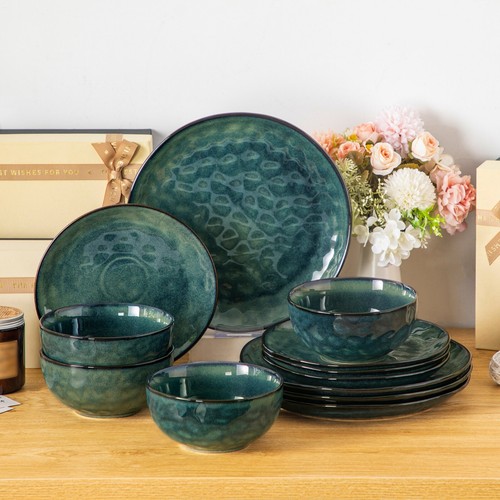 Set piatti verde gres - , servizio