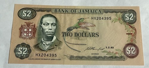 Banconota jamaica dollari - jamaica, 2