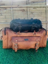 Bagaglio Borsone Palestra Borsa Nuova Uomo Vintage IN Vera Pelle Speciale Anno