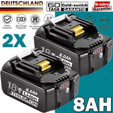 2x 18V/8,0Ah per batteria
