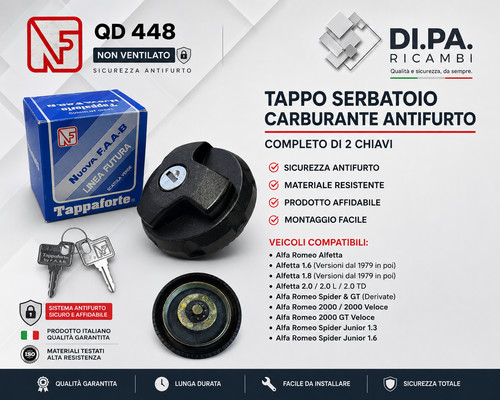 Tappo serbatoio alfa - alfa, romeo