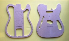 Dima Templates Chitarra Guitar in MDF stile Telecaster Thinline ‘69