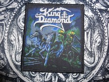 King diamond woven patch black - king,