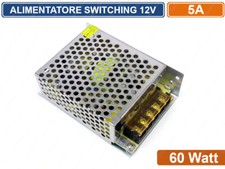 ALIMENTATORE STABILIZZATO SWITCHING TRIMMER 220V-12V 5A