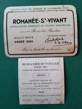 Étiquette Romanée-St-Vivant