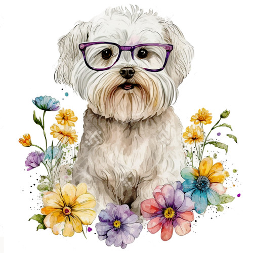 Adesivo auto maltese cani