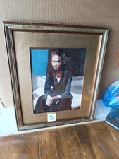 Quadro A Olio Su Cartone DONNA SEDUTA