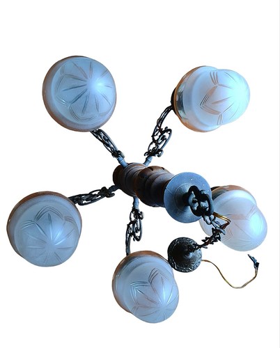 Lampadario vintage anni 80 - vintage,
