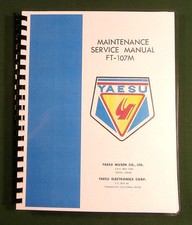 Yaesu FT-107M Manuale di servizio: Schemi pieghevoli full size 11" X 24" - 195 pagine
