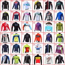 Maglia ciclismo uomo manica lunga full zip traspirante bici shirt mtb sport top