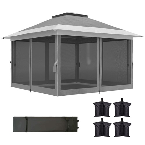 Outsunny gazebo pieghevole - gazebo,