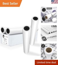 Rotoli di carta per plotter CAD 24 x 150 - 20 libbre Bond - 4 rotoli/scatola