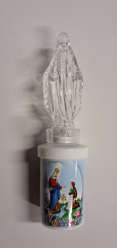 Lumino elettrico con madonna - lumino,