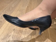 Tacchi Neri Punta Calze Collant Non Nuove Donna