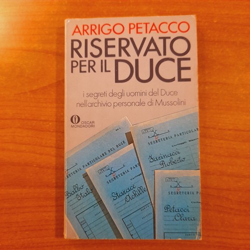 Riservato per duce arrigo - -,