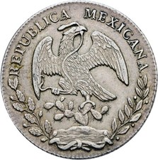 Mexico republica reales 1863 - mexico,