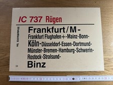 Targa marcia treno IC 737