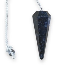 TENET - Pendolo pendolino  in pietra dura radiestesia rabdomanzia TORMALINA nera