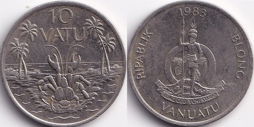 Vatu 1983 vanuatu crabe des - 1983,