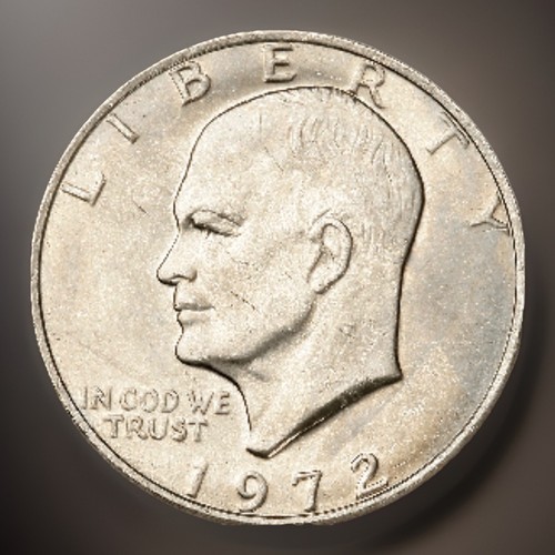1972 eisenhower dollar - eisenhower,