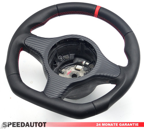 Volante appiattito pelle - in,