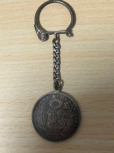 Portachiavi moneta argento