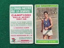 CAMPIONI DELLO SPORT 1967-68 n.37 Vittorio VISINI ATLETICA Figurina Panini (NEW)