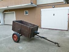 Rimorchio agricolo usato, in ferro e legno. 1,38 x 0,75 x 0,60 m, non targato