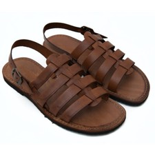 Sandalo uomo in cuoio