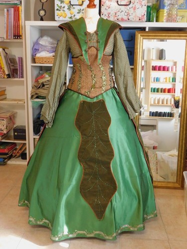Abito carnevale verde - da, elfa