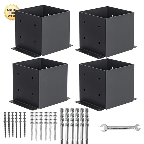 Set base post 6x6 - set, staffe