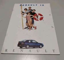 RENAULT 19 DEPLIANT CATALOGO BROCHURE PROSPEKT 23 Pag. Italiano