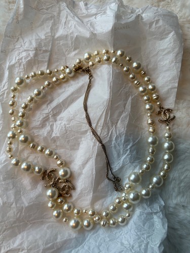 Collana chanel perle - collana, cc