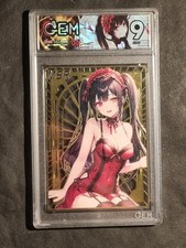 KURUMI TOKISAKI - DATE A LIVE - GOLD METAL CARD - 57 OF 200 - GRADED CARD 9