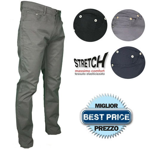Pantalone uomo cotone gamba - pantalone,
