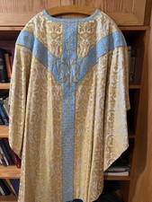 Luzar gotico oro e blu mariano