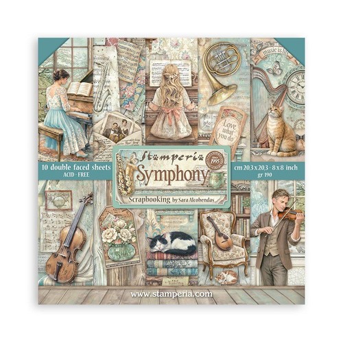 Blocco carte scrap symphony - blocco,