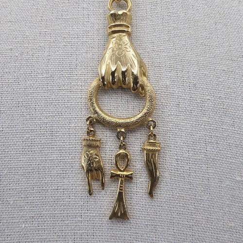 Collana con ciondolo ankh - , e