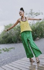 ZARA Pantalone gamba larga