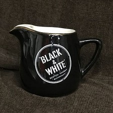 Brocca vintage Black&White Scotch Whisky Buchanan’s caraffa water jug bordo oro