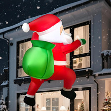 Decorazione Natale Babbo Natale Gonfiabile Appeso Da 3.5FT/100CM, Decorazione Na