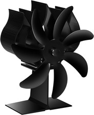 Ventilatore per Stufa a Legna, 7 Foglie Ventola Da Caminod Alimentato Calore, Ve