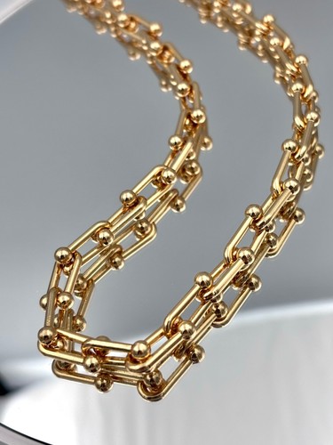 Collana grossa fermacarte oro